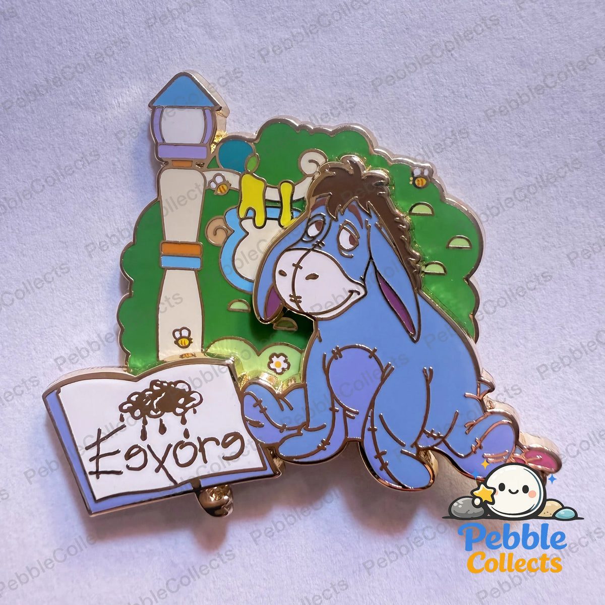 Shanghai Disney Pin Trading Fun Day 2025 Character Signature Mystery Pin, Eeyore
