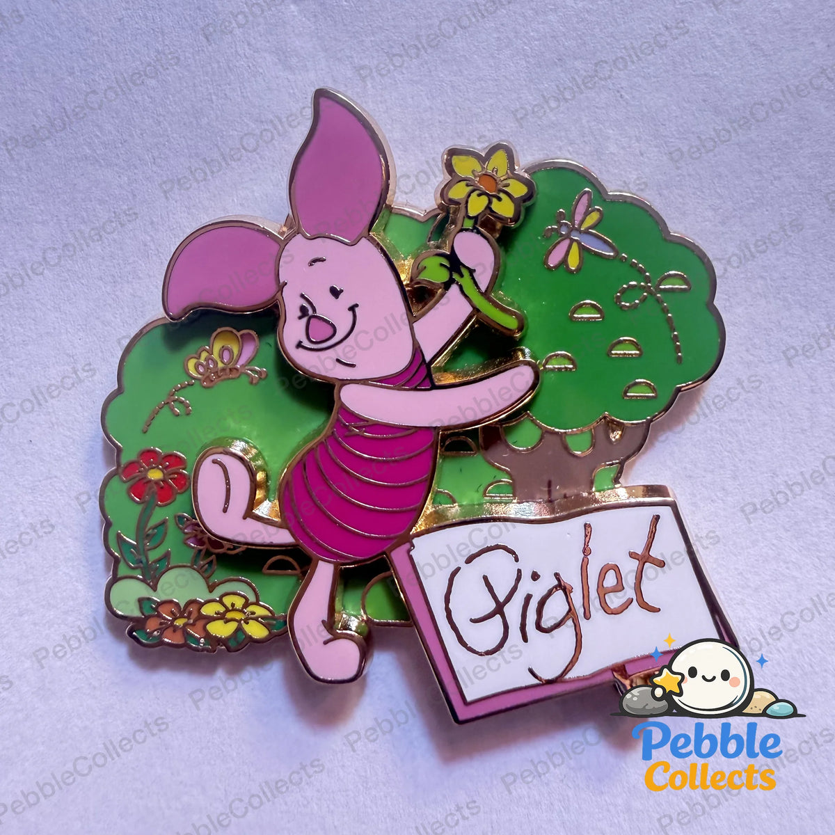Shanghai Disney Pin Trading Fun Day 2025 Character Signature Mystery Pin, Piglet