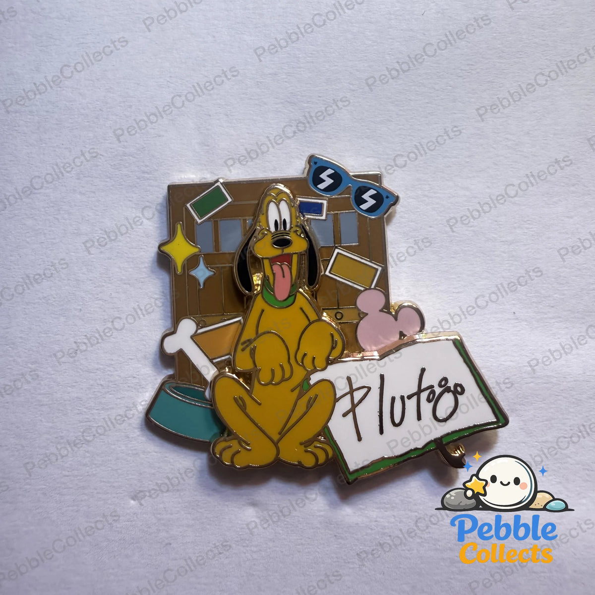 Shanghai Disney Pin Trading Fun Day 2025 Character Signature Mystery Pin, Pluto