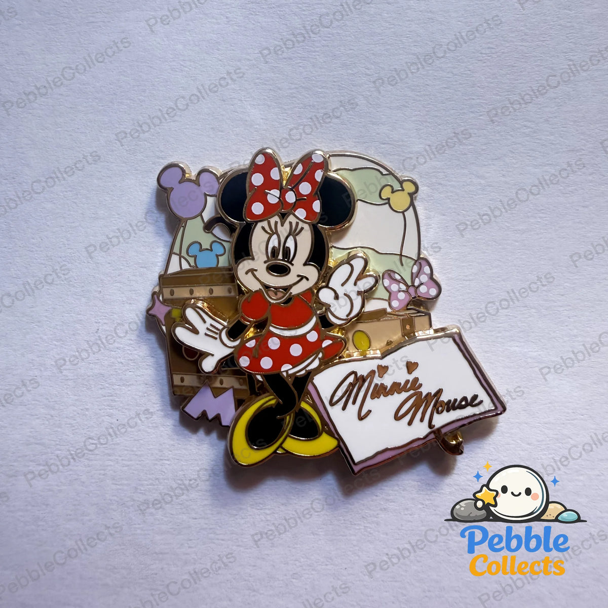 Shanghai Disney Pin Trading Fun Day 2025 Character Signature Mystery Pin, Minnie