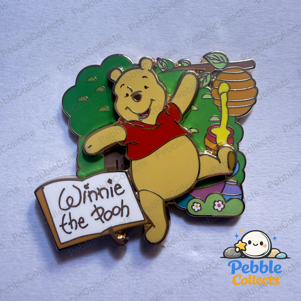 Shanghai Disney Pin Trading Fun Day 2025 Character Signature Mystery Pin, Pooh