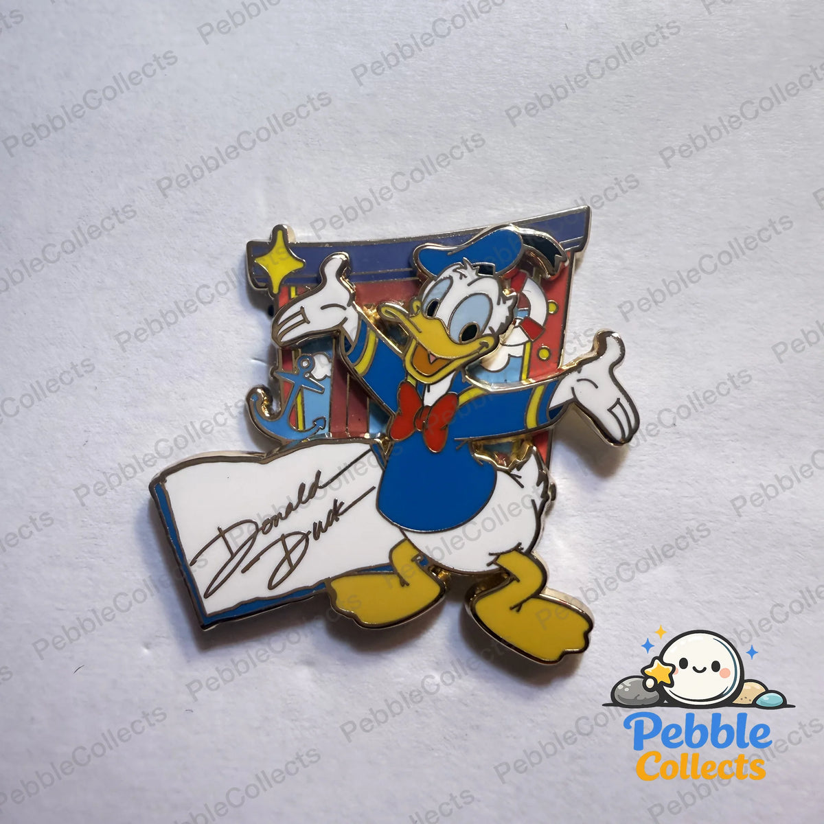 Shanghai Disney Pin Trading Fun Day 2025 Character Signature Mystery Pin, Donald