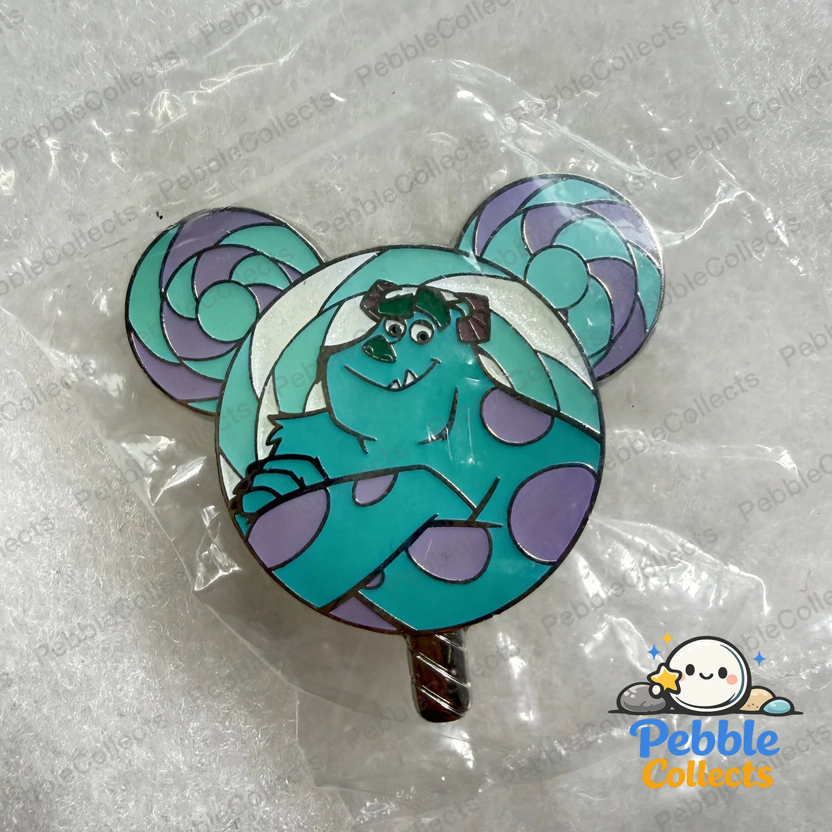 HKDL Pin Trading Carnival Lollipop Mystery Pin Sulley Monsters Inc
