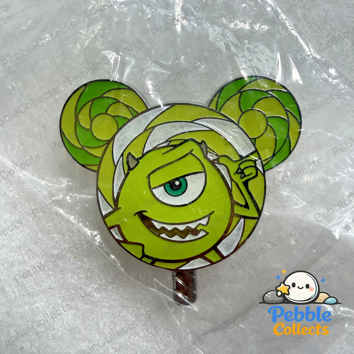 HKDL Pin Trading Carnival Lollipop Mystery Pin, Monsters Inc Mike