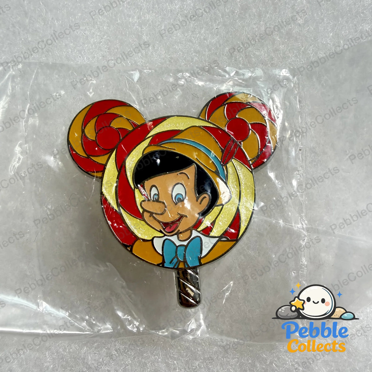 HKDL Pin Trading Carnival Lollipop Mystery Pin Pinocchio