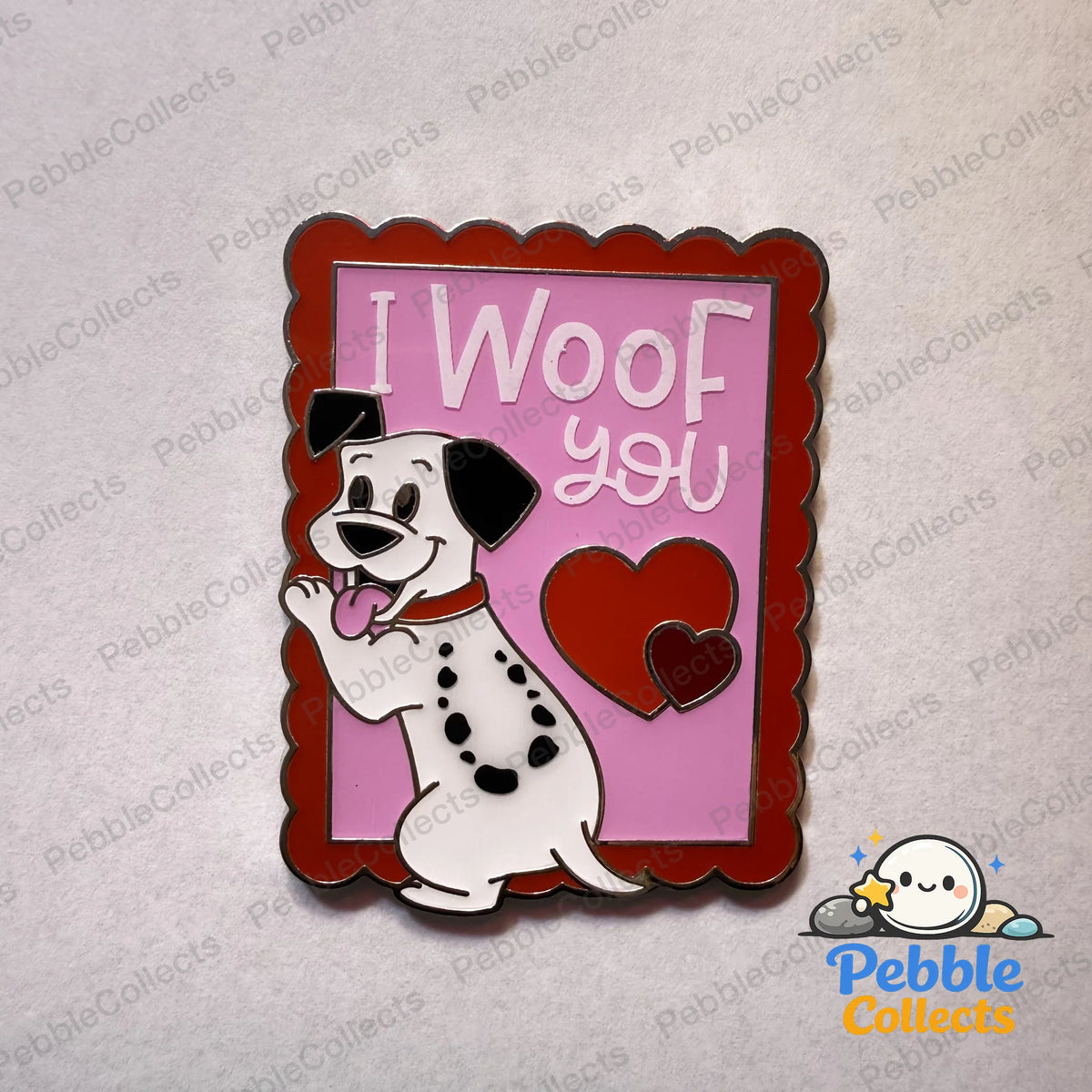 Disney Valentine's Day Stamp Mystery Pin Lucky 101 Dalmations