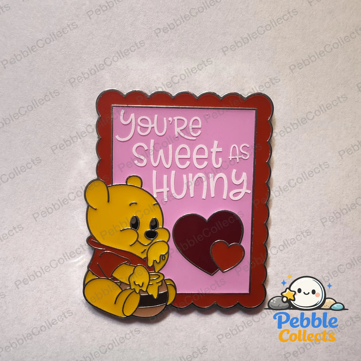 Disney Valentine's Day Stamp Mystery Pin Winnie the Pooh