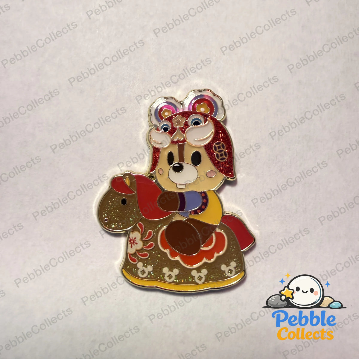 Shanghai Disney New Year Duffy and Friends Horse Pin Chip