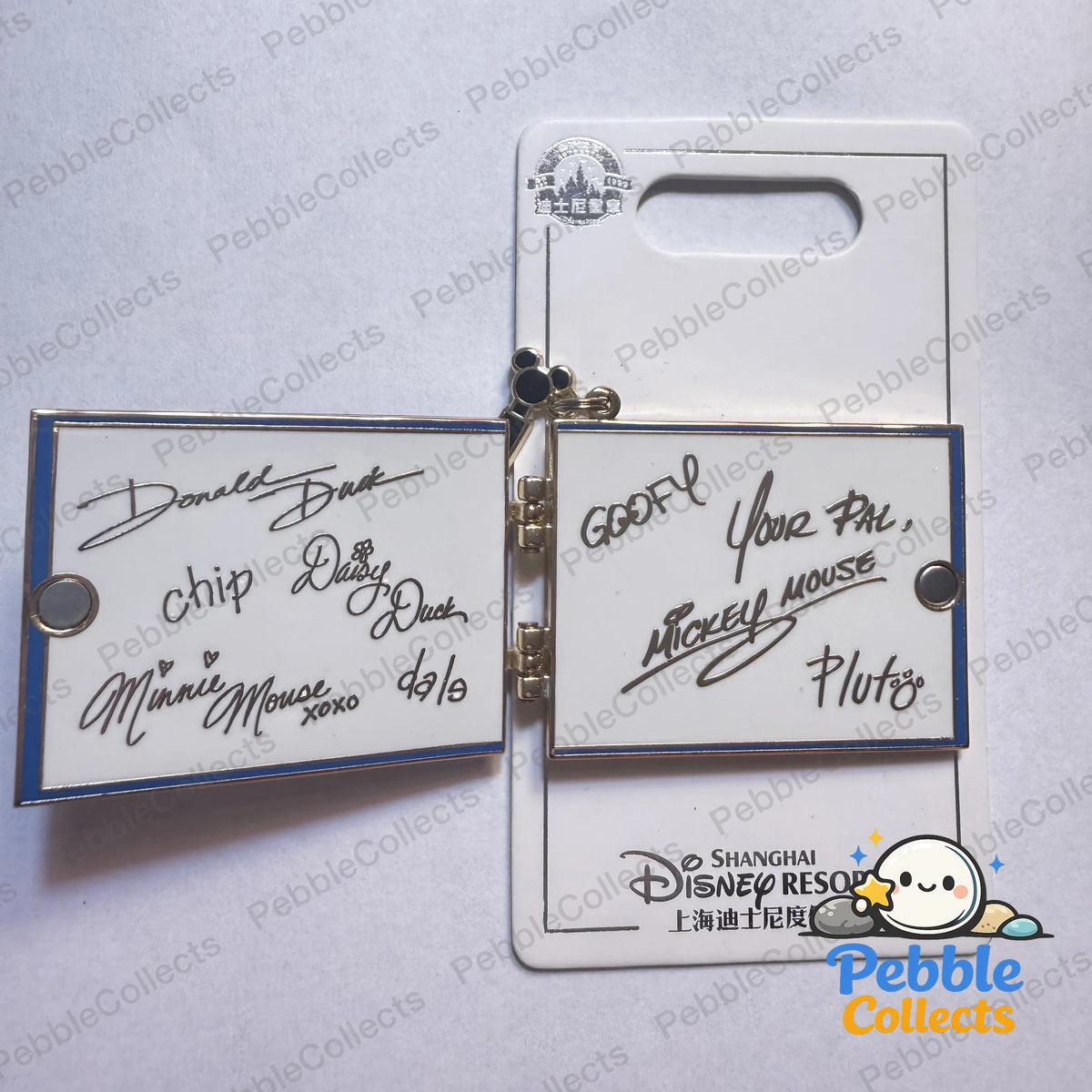 Shanghai Disney Mickey and Friends Autograph Book Pin