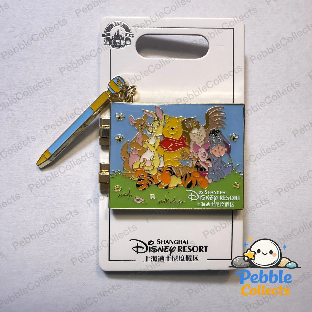 Shanghai Disney Winnie the Pooh Autograph Book Pin