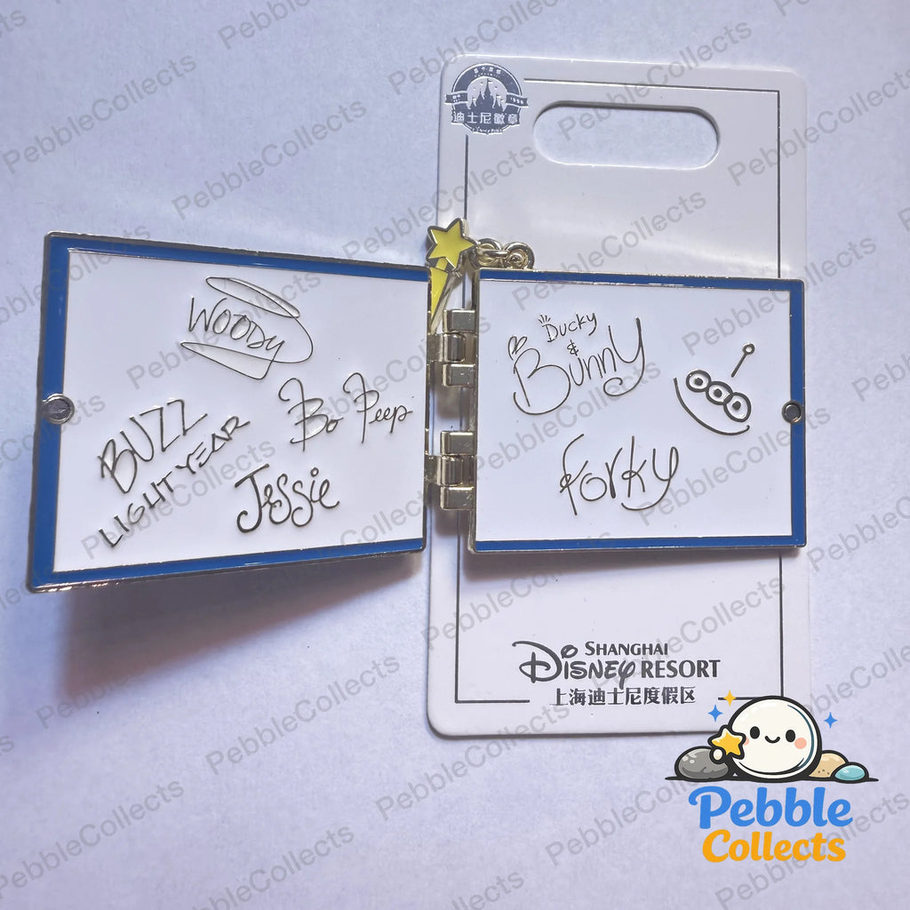 Shanghai Disney Toy Story Autograph Book Pin