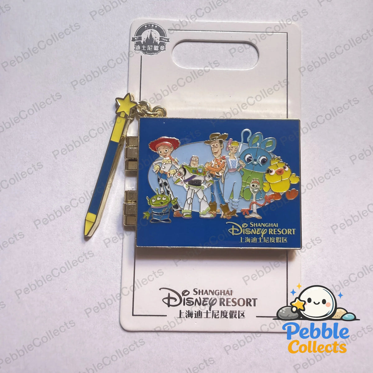 Shanghai Disney Toy Story Autograph Book Pin