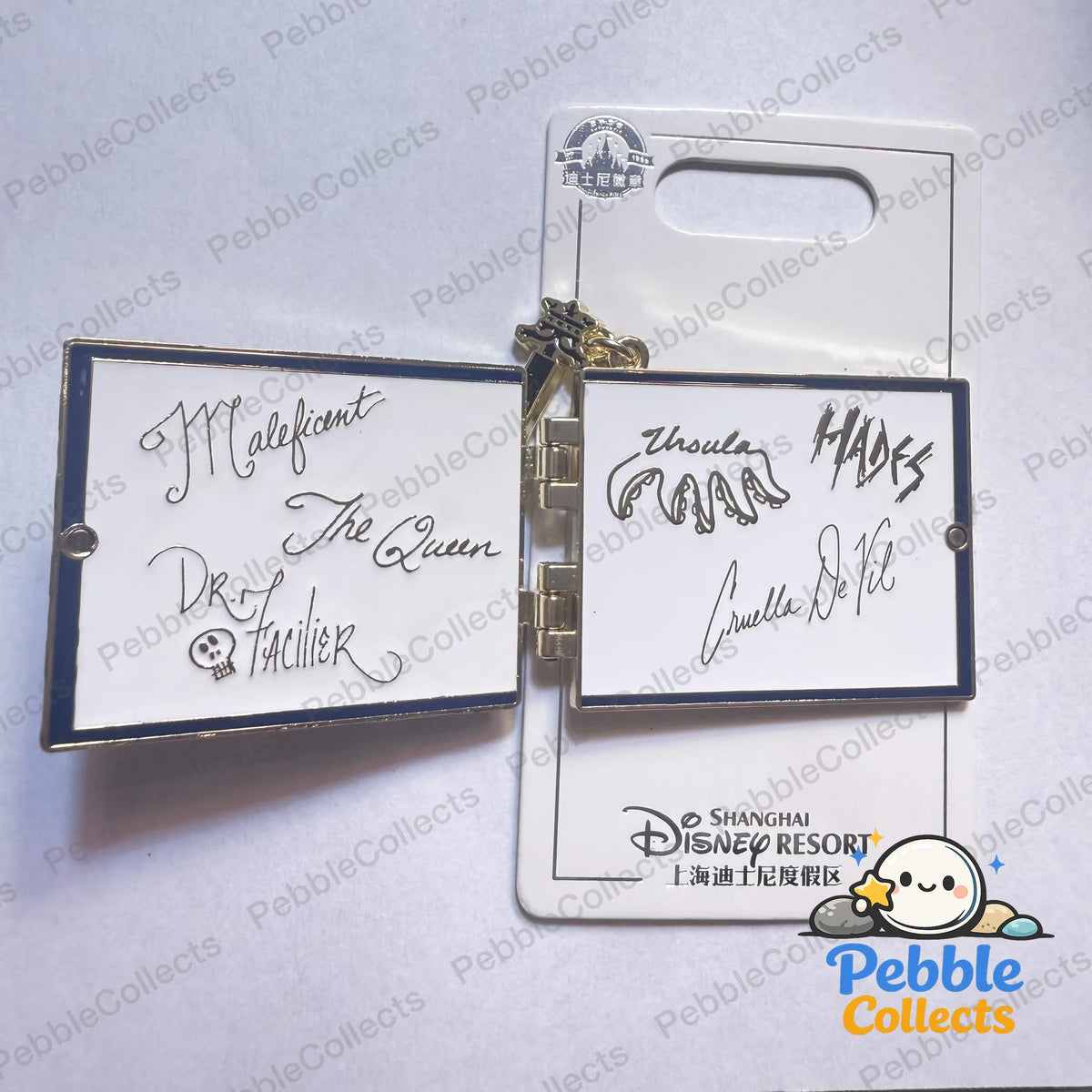 Shanghai Disney Villains Autograph Book Pin
