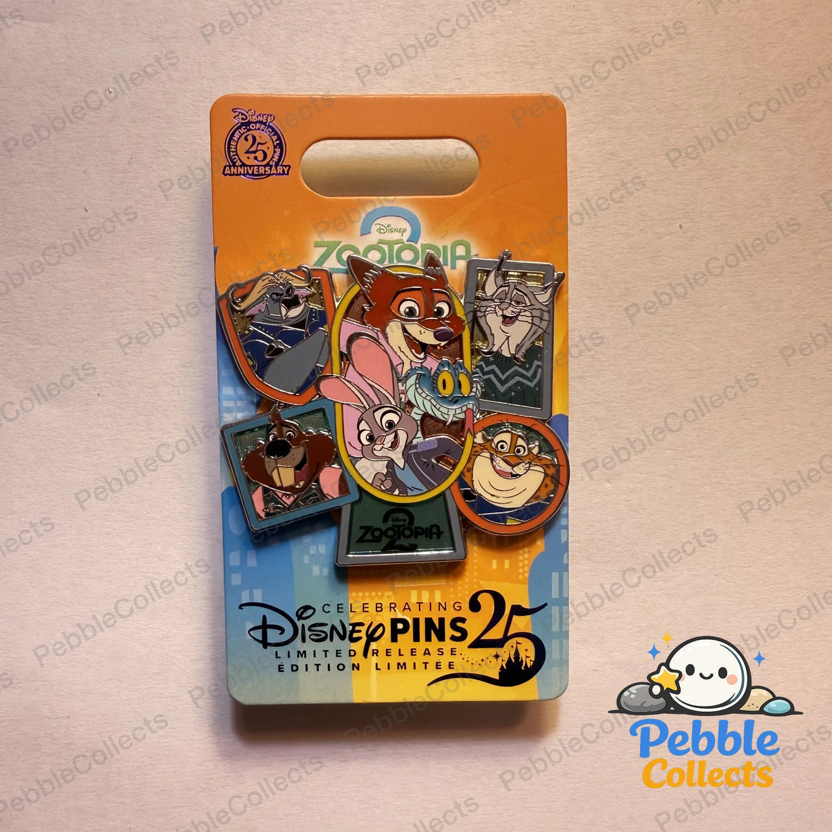 Zootopia 2 Cast Cluster Pin 25 Years of Pin Trading