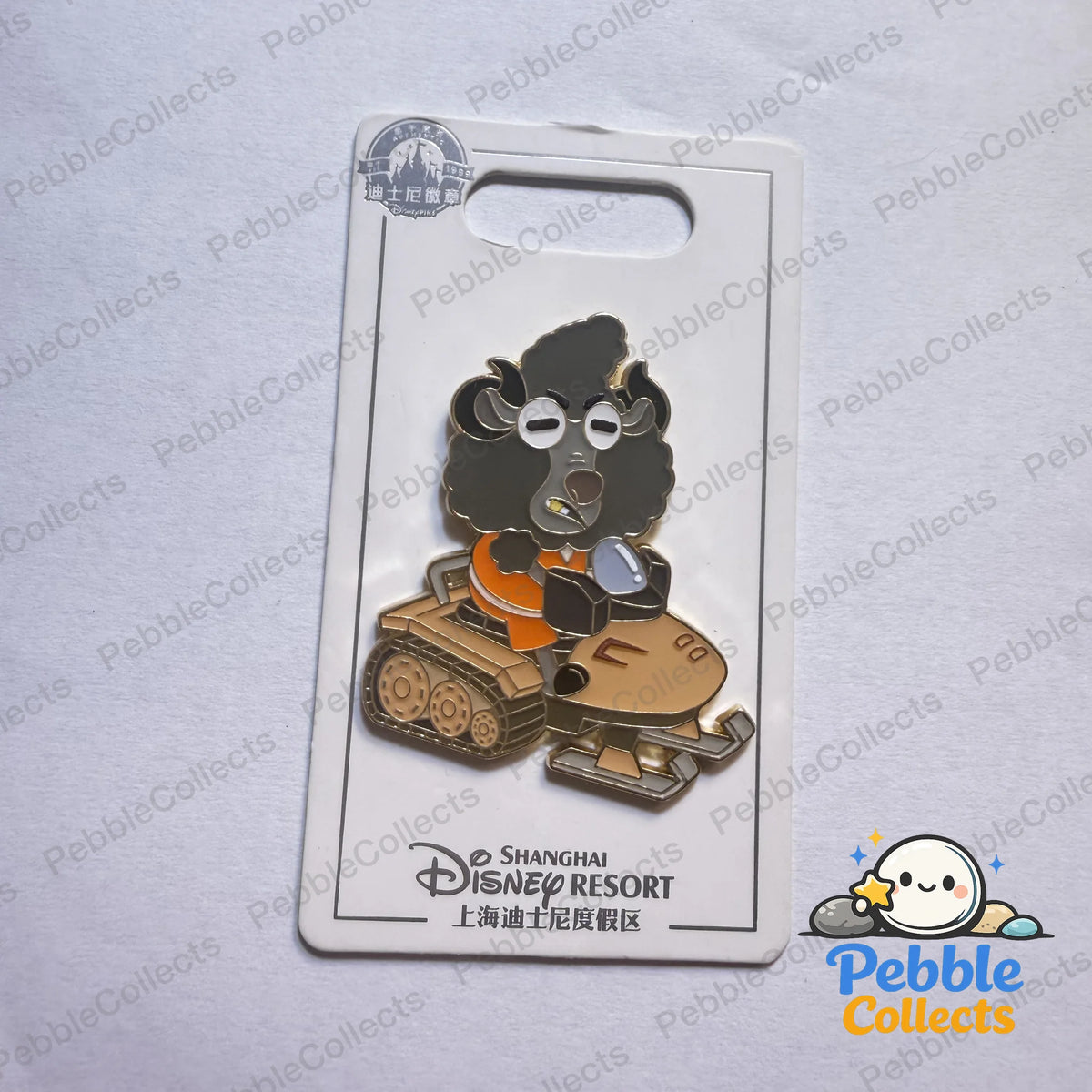 Shanghai Disney Zootopia Goat Driving Bobsled Pin