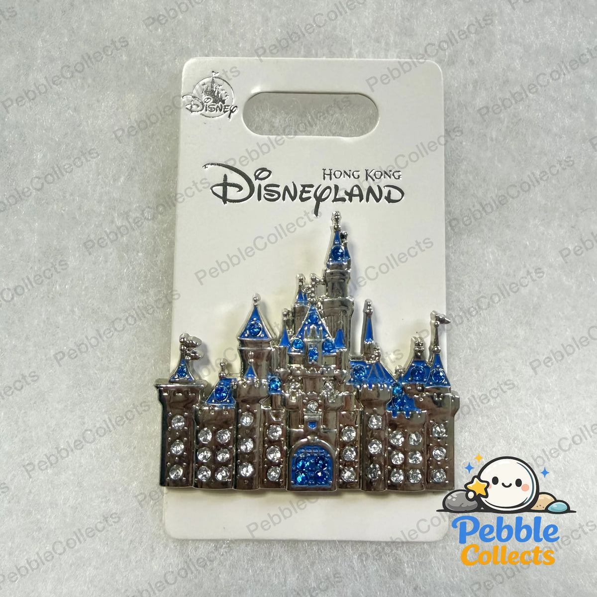 Hong Kong Disneyland Shiny Rhinestone Sleeping Beauty Castle Pin
